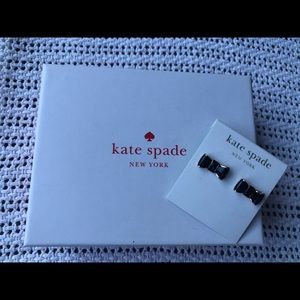 Kate Spade Black & Gold Bow Necklace